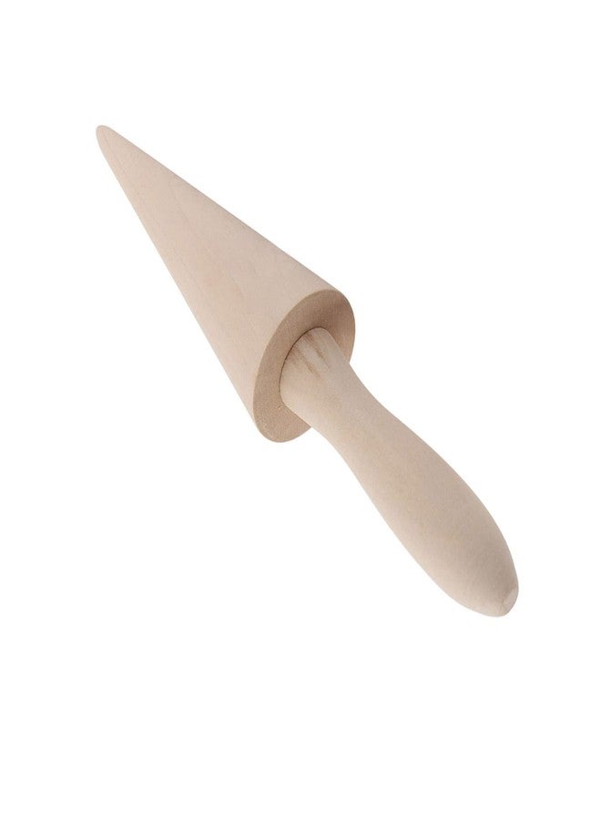 Kodrily Waffle Cone Roller, Wood Ice Cream Cone Maker, Sturdy Wooden Ice Cream Cone Mold Pastry Tool Accessory for Cooking Baking DIY Decorating Pizzelle Kitchen, 9.1 x 1.8 x 1.8in - Image 1